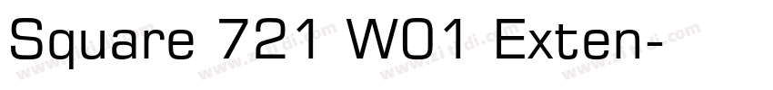Square 721 W01 Exten字体转换